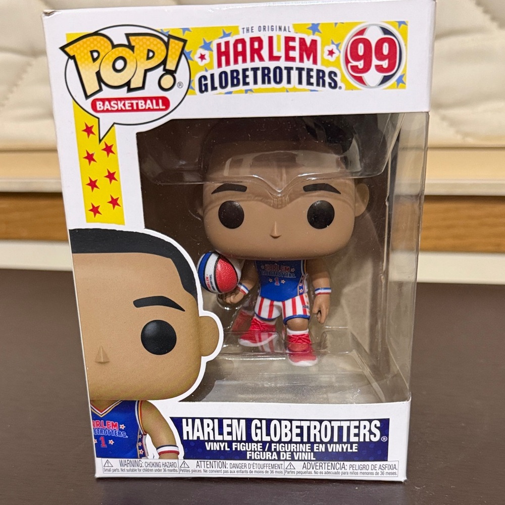 Funko Pop! Harlem Globetrotters Figure with Red, Blue, and White
